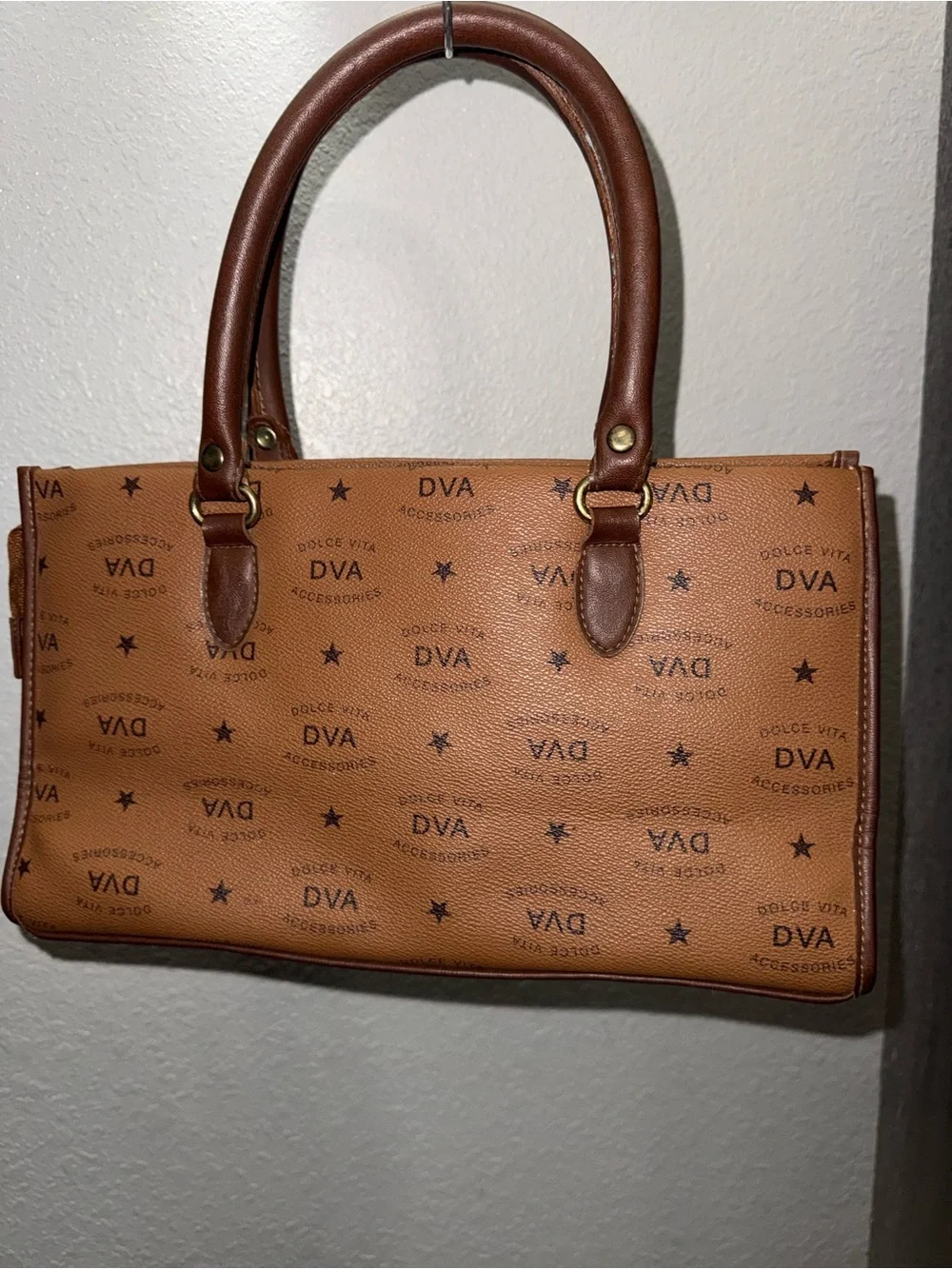 Vintage Jackson Dolce Vita top-handle monogram handbag